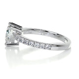 1 CT Heart Cut Pave Lab-Grown Diamond Engagement Ring