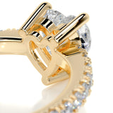 1.65 CT Heart Cut Pave Lab-Grown Diamond Engagement Ring