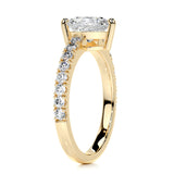 1.65 CT Heart Cut Pave Lab-Grown Diamond Engagement Ring