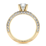 1 CT Round Cut Pave Lab-Grown Diamond Bridal Set