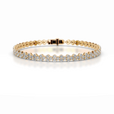 7.5 TCW Round Shaped Lab-Grown Diamond Tennis Bracelet