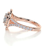 1.5 CT Round Cut Double Halo & Pave Lab-Grown Diamond Engagement Ring
