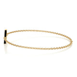 0.3 TCW Round Shaped Lab-Grown Diamond Initial Bracelet