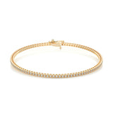 1 TCW Round Shaped Lab-Grown Diamond Tennis Bracelet