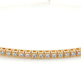 1 TCW Round Shaped Lab-Grown Diamond Tennis Bracelet