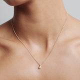 0.2 CT Round Lab-Grown Diamond Bezel Necklace