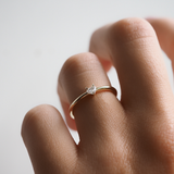 0.15 CT Heart Cut Lab-Grown Diamond Solitaire Engagement Ring