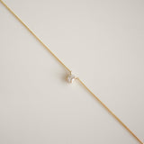 0.15 CT Oval Lab-Grown Diamond Solitaire Necklace