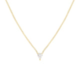0.15 CT Oval Lab-Grown Diamond Solitaire Necklace