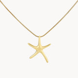 Starfish Shaped Pendant Necklace