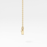 0.08 TCW Round Lab-Grown Diamond Evil Eye Charm Necklace 4