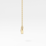 0.08 TCW Round Lab-Grown Diamond Evil Eye Charm Necklace 4