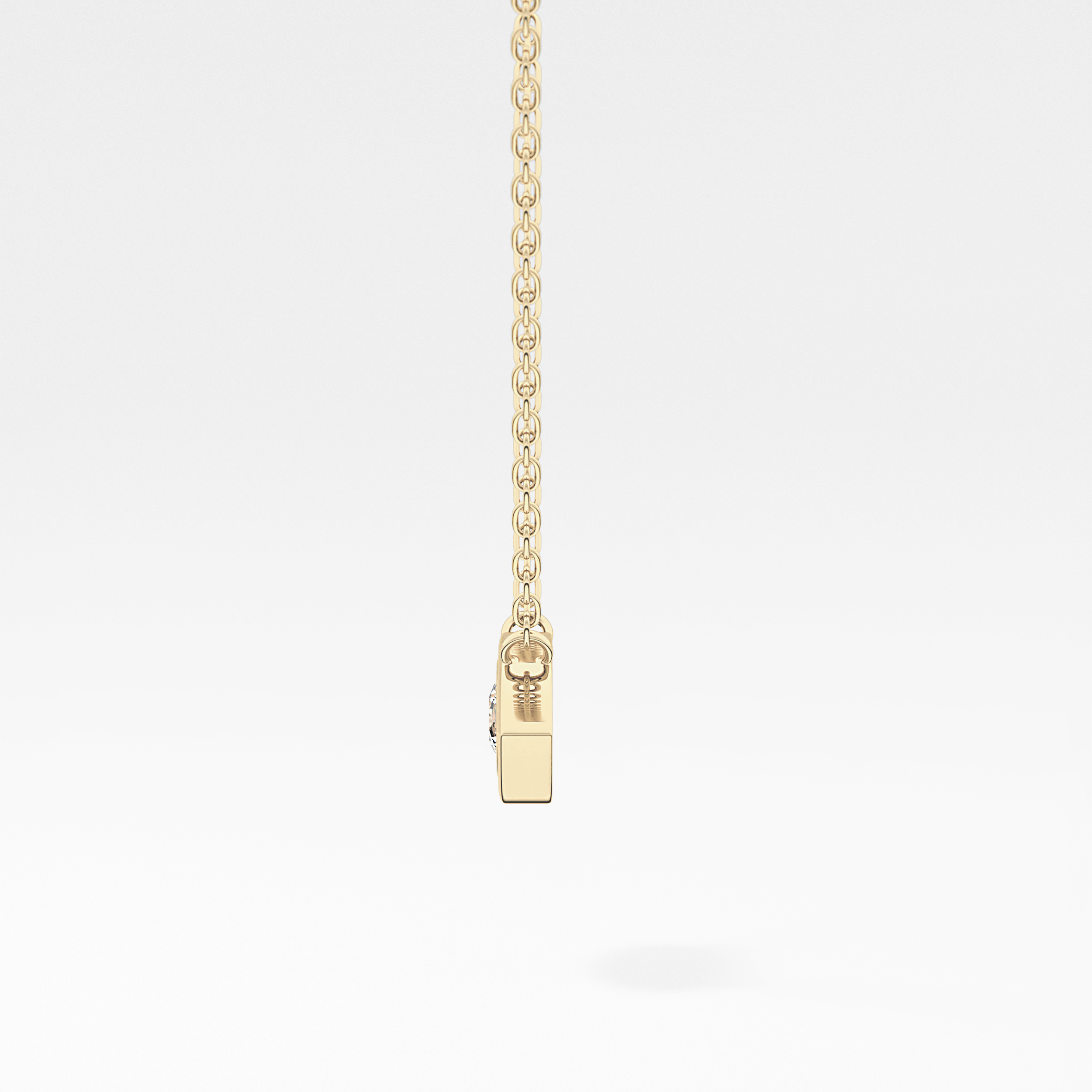 0.08 TCW Round Lab-Grown Diamond Evil Eye Charm Necklace 4