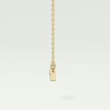 0.08 CT Round Lab-Grown Diamond Evil Eye Charm Necklace