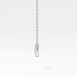 0.08 TCW Round Lab-Grown Diamond Evil Eye Charm Necklace 14