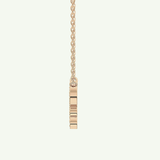 0.094 TCW Round Lab-Grown Diamond Butterfly Charm Necklace