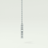 0.094 TCW Round Lab-Grown Diamond Butterfly Charm Necklace