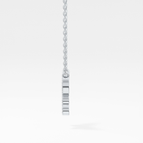 0.094 TCW Round Lab-Grown Diamond Butterfly Charm Necklace 11