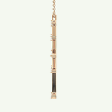0.17 TCW Round Lab-Grown Diamond Star Shaped Charm Necklace