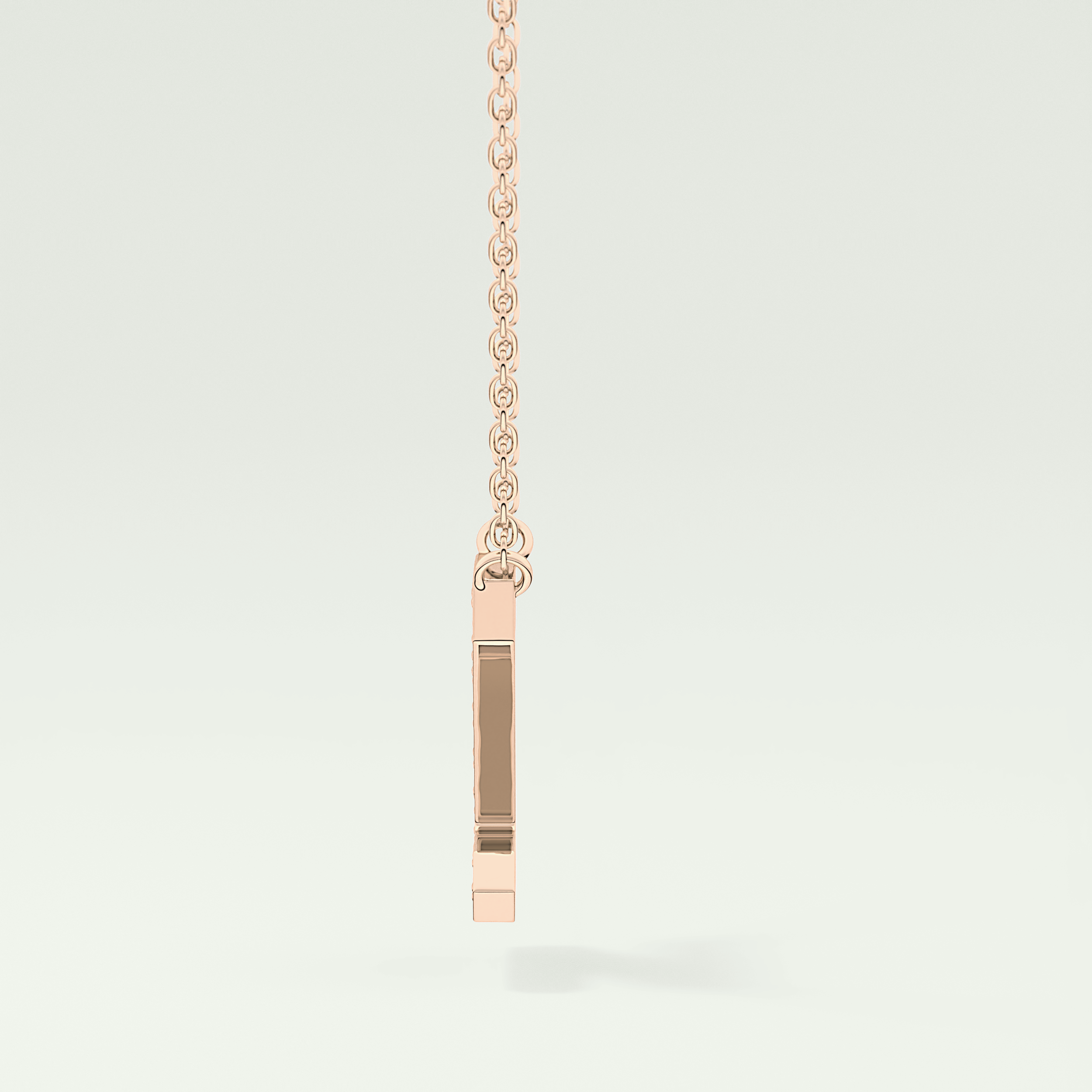 0.28 CT Round Lab-Grown Diamond Z Initial Necklace 3