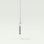 0.28 CT Round Lab-Grown Diamond Z Initial Necklace 11
