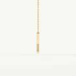 0.23 CT Round Lab-Grown Diamond Y Initial Necklace 7