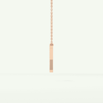 0.23 CT Round Lab-Grown Diamond Y Initial Necklace 14