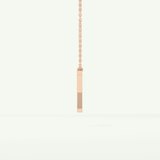 0.23 CT Round Lab-Grown Diamond Y Initial Necklace 14