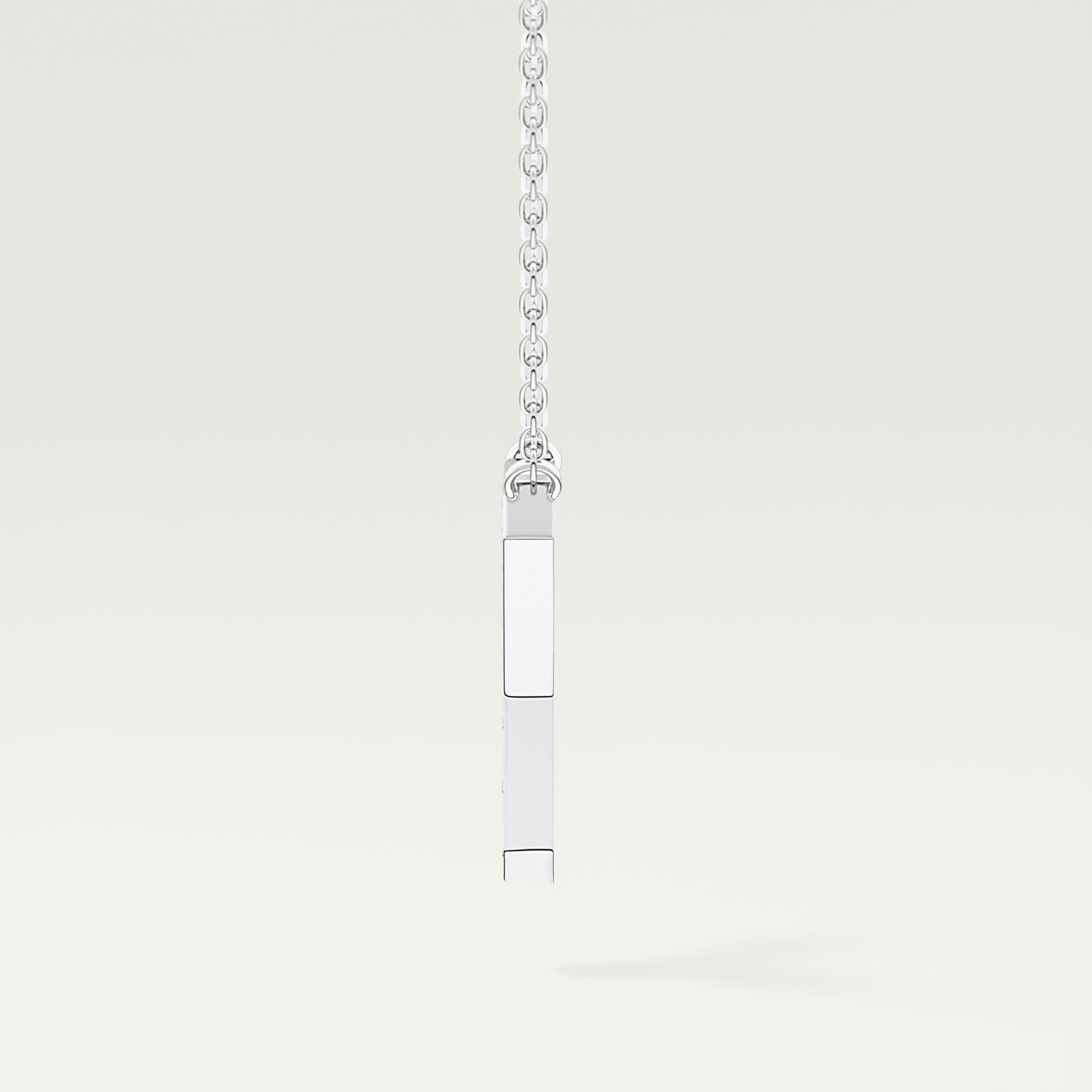 0.23 CT Round Lab-Grown Diamond Y Initial Necklace 18