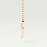 0.31 CT Round Lab-Grown Diamond X Initial Necklace 3