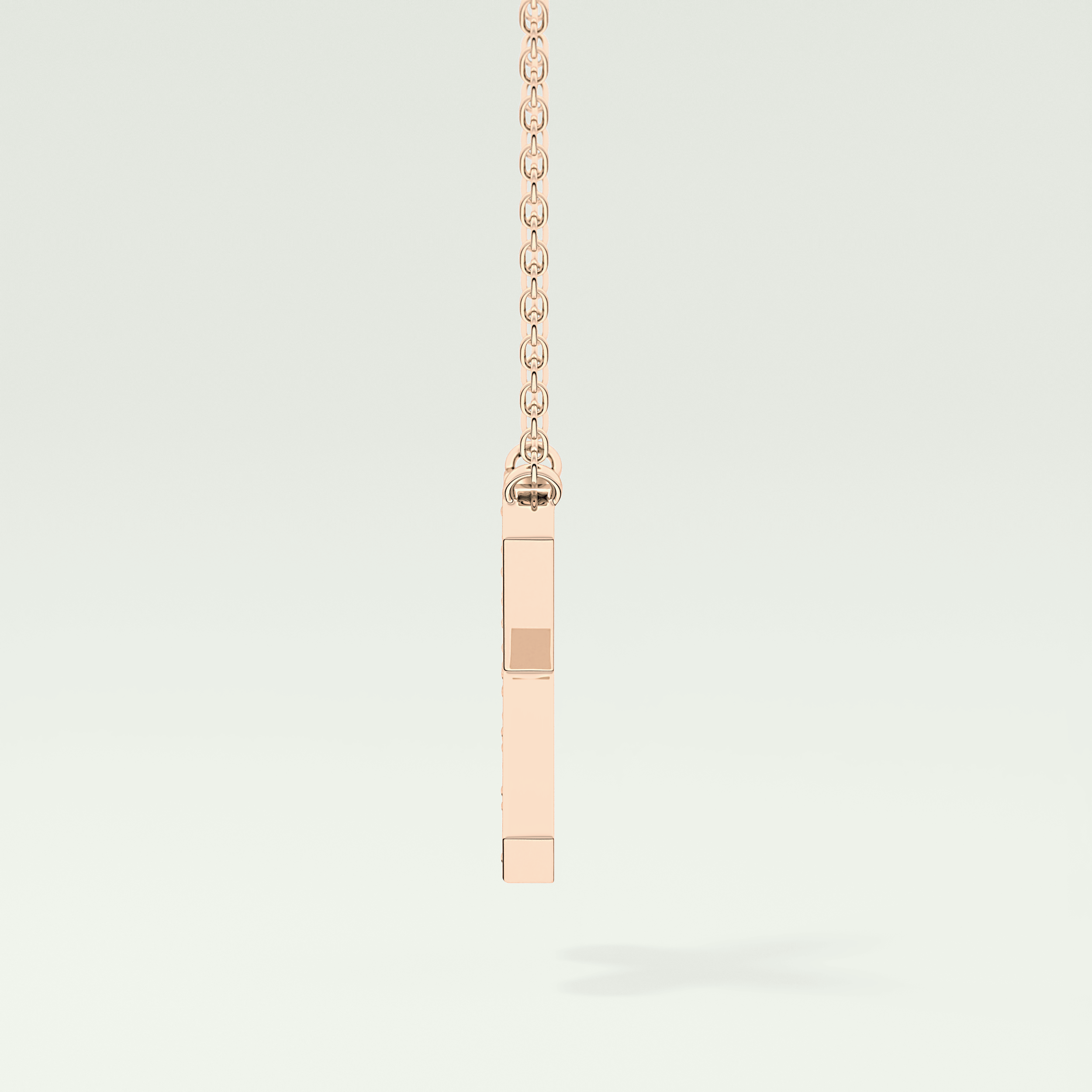0.31 CT Round Lab-Grown Diamond X Initial Necklace 3