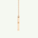 0.31 CT Round Lab-Grown Diamond X Initial Necklace 7