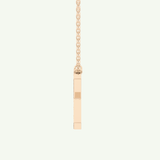 0.31 CT Round Lab-Grown Diamond X Initial Necklace 7