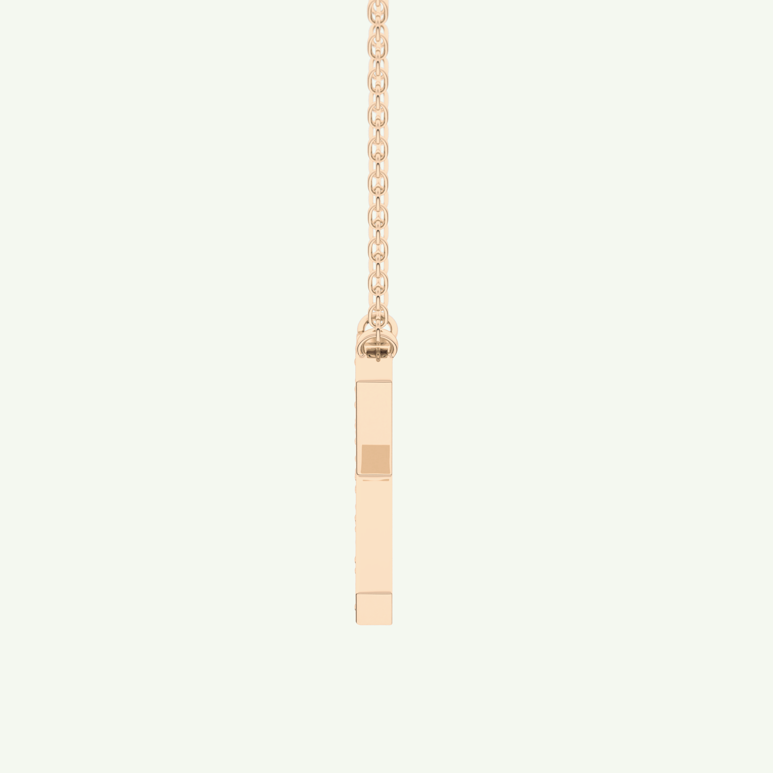 0.31 CT Round Lab-Grown Diamond X Initial Necklace 7