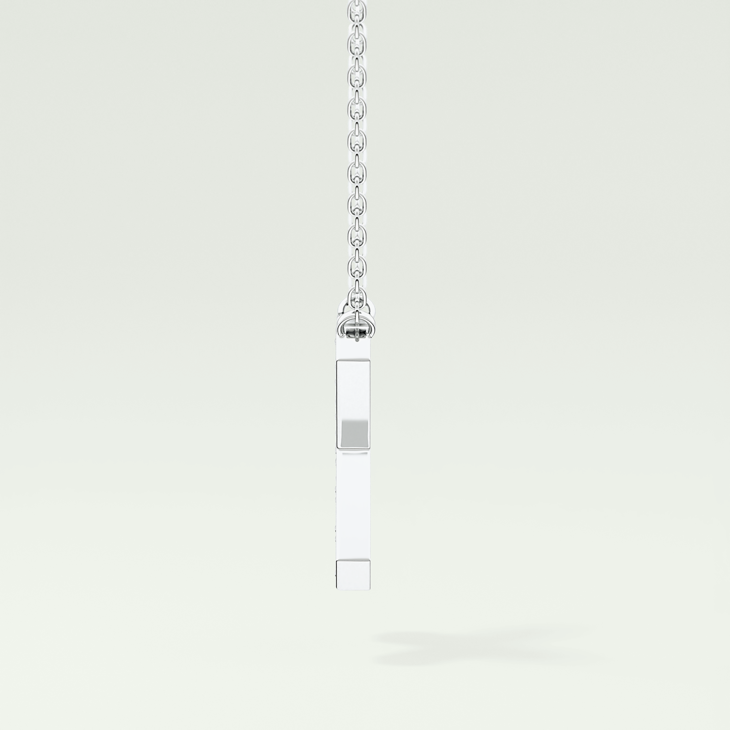 0.31 CT Round Lab-Grown Diamond X Initial Necklace 11