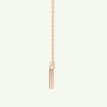 0.084 CT Round Lab-Grown Diamond W Initial Necklace 7