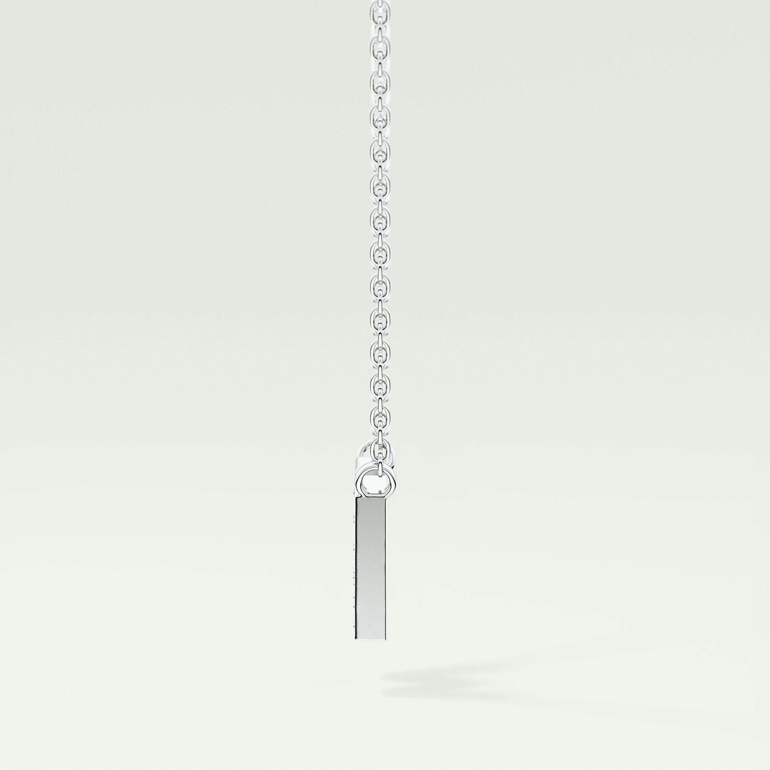 0.084 CT Round Lab-Grown Diamond W Initial Necklace 11