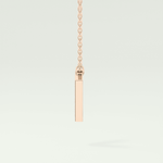 0.178 CT Round Lab-Grown Diamond V Initial Necklace 4