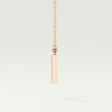 0.178 CT Round Lab-Grown Diamond V Initial Necklace 4