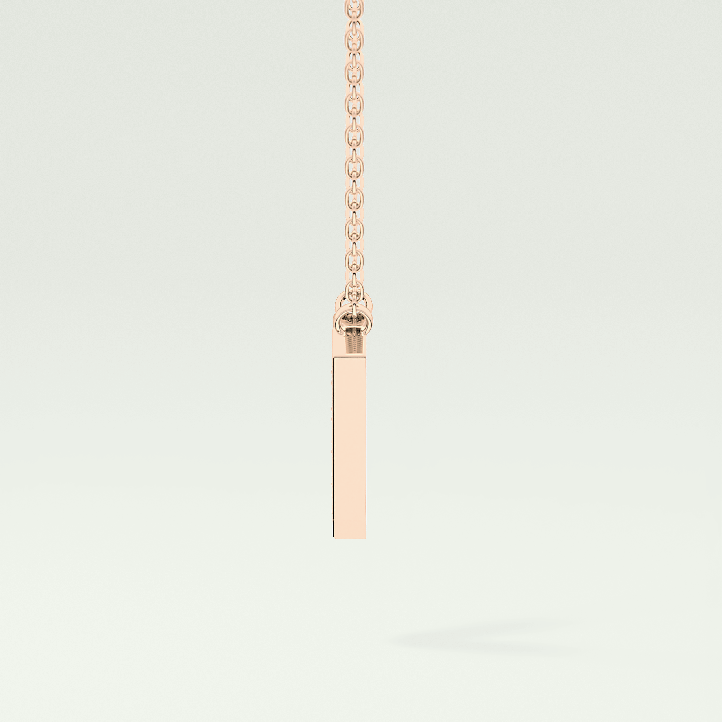 0.178 CT Round Lab-Grown Diamond V Initial Necklace 4