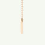 0.178 CT Round Lab-Grown Diamond V Initial Necklace 10
