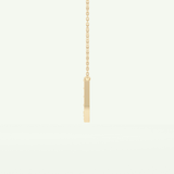 0.26 CT Round Lab-Grown Diamond U Initial Necklace 7