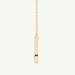 0.26 CT Round Lab-Grown Diamond U Initial Necklace 11