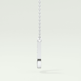 0.26 CT Round Lab-Grown Diamond U Initial Necklace 18