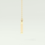 0.17 CT Round Lab-Grown Diamond T Initial Necklace 4