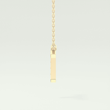 0.17 CT Round Lab-Grown Diamond T Initial Necklace 4