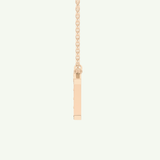 0.17 CT Round Lab-Grown Diamond T Initial Necklace 10