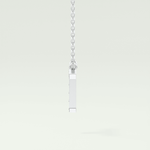 0.17 CT Round Lab-Grown Diamond T Initial Necklace 16