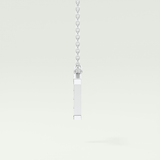 0.17 CT Round Lab-Grown Diamond T Initial Necklace 16