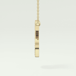 0.77 CT Round Lab-Grown Diamond S Initial Necklace 4